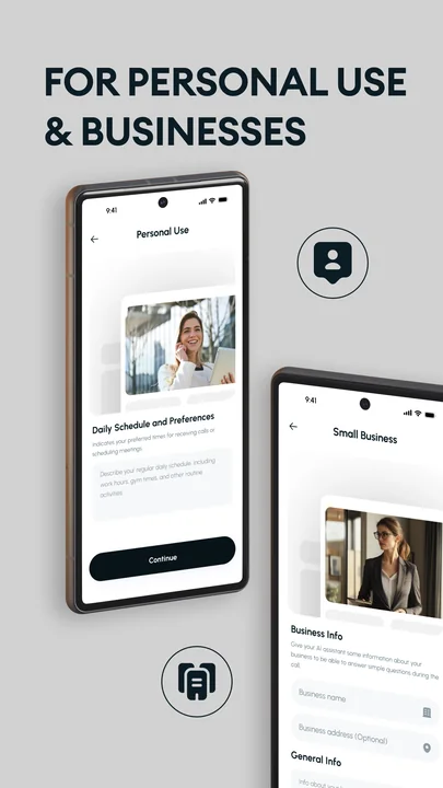 Beesly AI listing card: personal and business use.